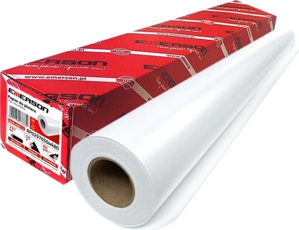 Emerson papir til plotter 841 mm x 100 m 80 g EMERSON rp0841100wk80 rullehylse 50 mm