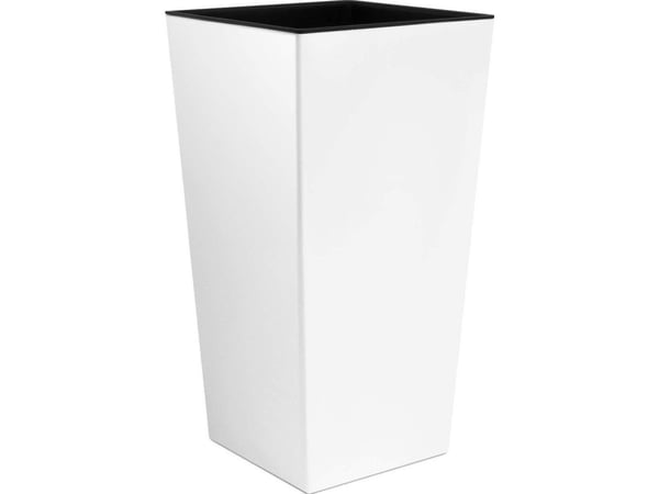 Blomsterpotte Prosperplast Urbi Square DURS265 hvit med innmat