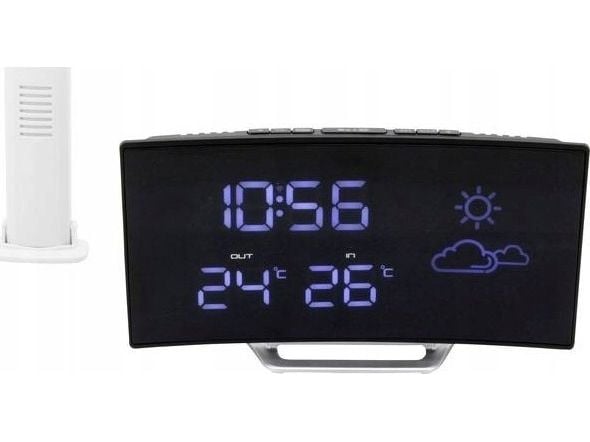 Soundmaster FUR100, Klockradio, Analog, FM, LED, Blå, AC