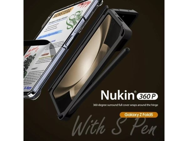 Deklas Araree etui Nukin 360 P til Z Fold5 F946 - svart
