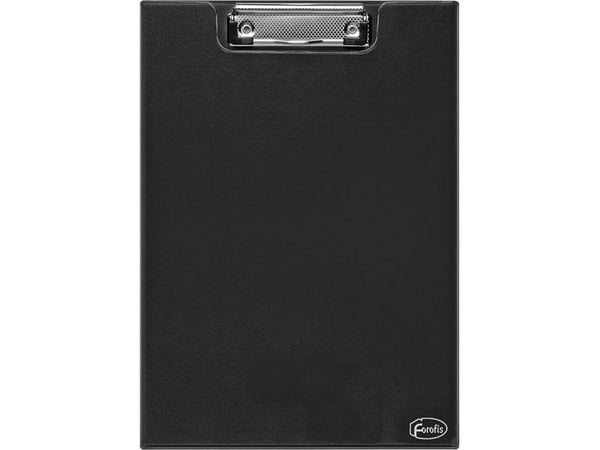 FOROFIS klippbräda med metallklämma A4, låsbar 91243, svart, PVC