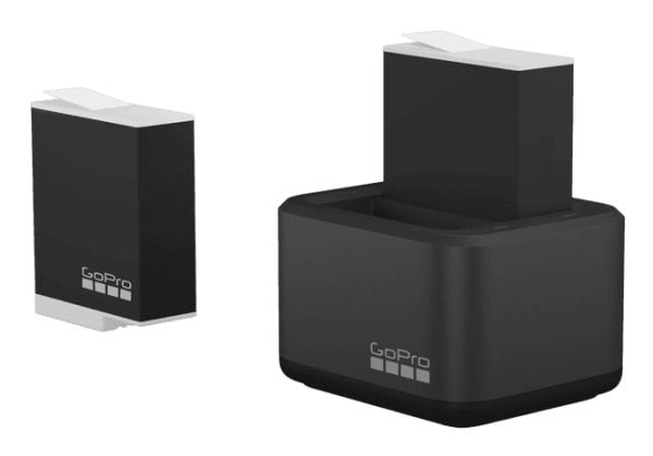 GoPro Dual - USB-batterilader - enduro + batteri 2 x - Li-Ion - 1720 mAh - 2 x batterier lader - 2 utgangskontakter (batterikobler)
