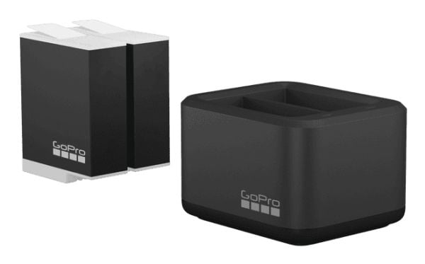 GoPro Dual - USB-batterilader - enduro + batteri 2 x - Li-Ion - 1720 mAh - 2 x batterier lader - 2 utgangskontakter (batterikobler)