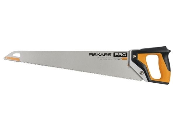 Fiskars Pro PowerTooth, Kaarisaha, Puu, Musta, Hopea, Keltainen, Musta, Keltainen, 55 cm, 0,9 mm