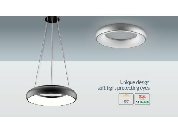 Synergy 21 LED pyöreä lamppu Donut nw hopea 25w