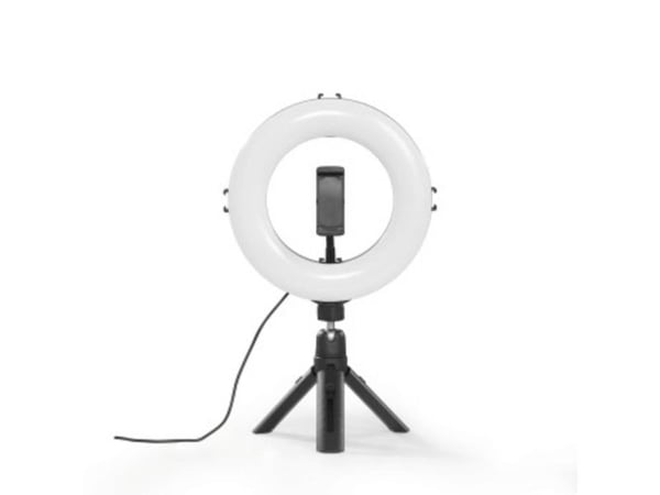 Hama LED-ringlys med stativ 9 W svart