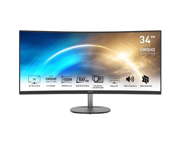 MSI - LED-skjerm - kurvet - 34" - 3440 x 1440