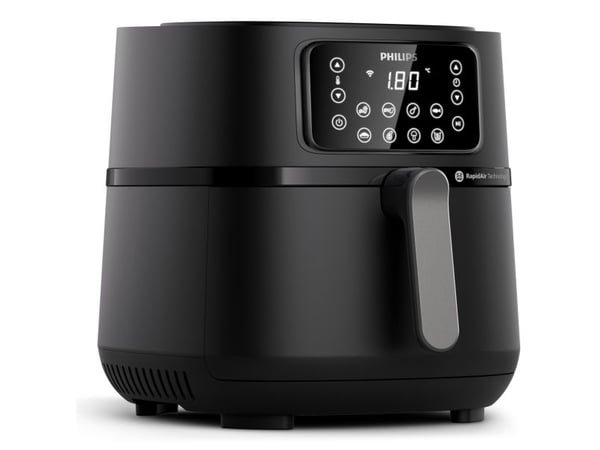 Philips Series 5000 Connected HD9285 XXL - Varmluftsteker - 7.2 liter - 2 kW - mørk sølv / svart