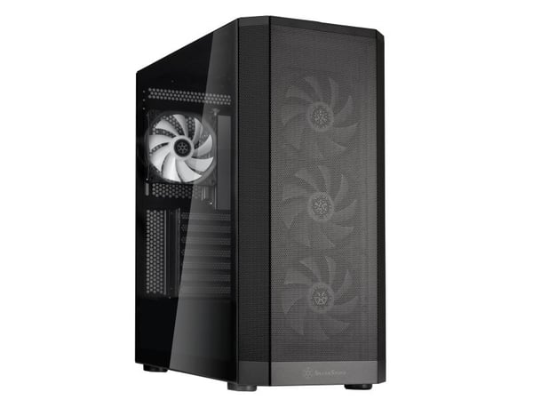 SilverStone FARA 514X - Mid tower - ATX - sidepanel med vindu (herdet glass) - ingen strømforsyning (ATX / PS/2) - svart - USB/lyd