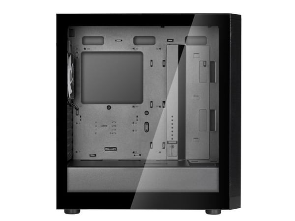 SilverStone FARA 514X - Mid tower - ATX - sidepanel med vindu (herdet glass) - ingen strømforsyning (ATX / PS/2) - svart - USB/lyd