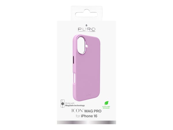 iPhone 16 silikonikotelo PURO, ICON MAG PRO, vaaleanpunainen / PUIPC1661ICONMPROSE / 2512399
