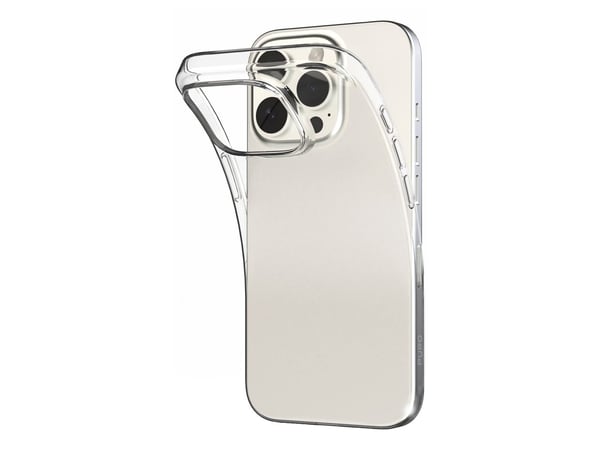 Puro 03 Nude silikonikotelo iPhone 16 Pro Max - läpinäkyvä - läpinäkyvä