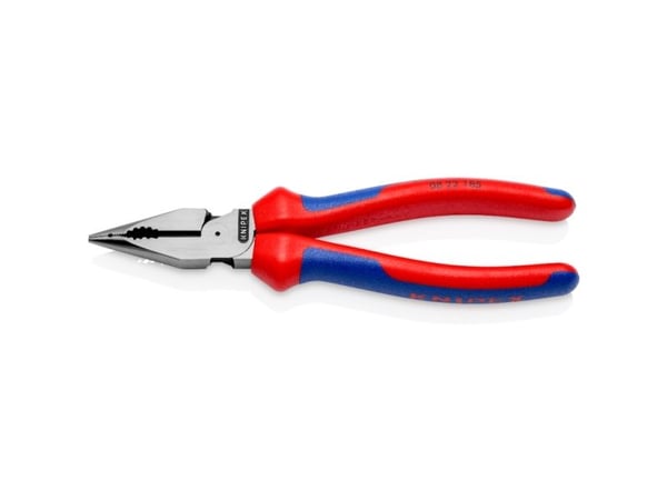 Knipex 08 22 185, Pihdit, 1,3 cm, 61 HRC, sininen, punainen, 55 mm, 185 mm Knipex 08 22 185, Pihdit, 1,3 cm, 61 HRC, sininen, punainen, 55 mm, 185 mm