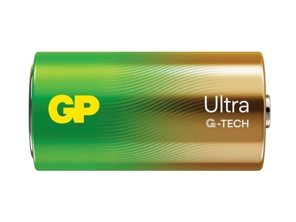 GP Batteries Ultra Alkaline GP14AU, Engangsbatteri, C, LR14, Alkalinsk, 1,5 V, 2 stykker, Cd (kadmium), Hg (kvikksølv)