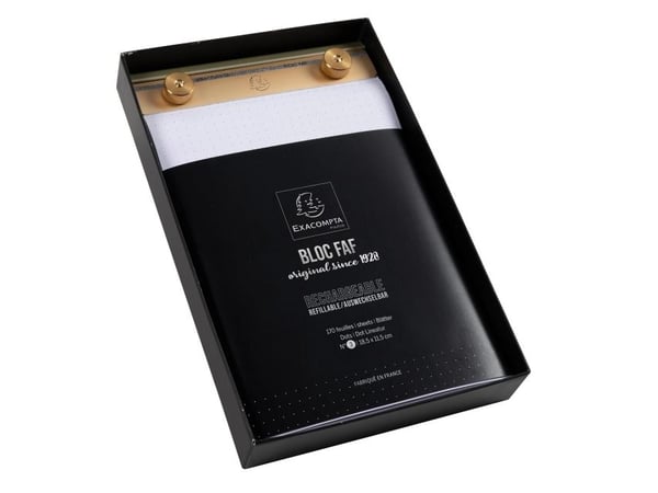 Exacompta FAF Desk Pad Dotted - Size 197x115mm - 170 micro perforated sheets. Retro design - refillable.