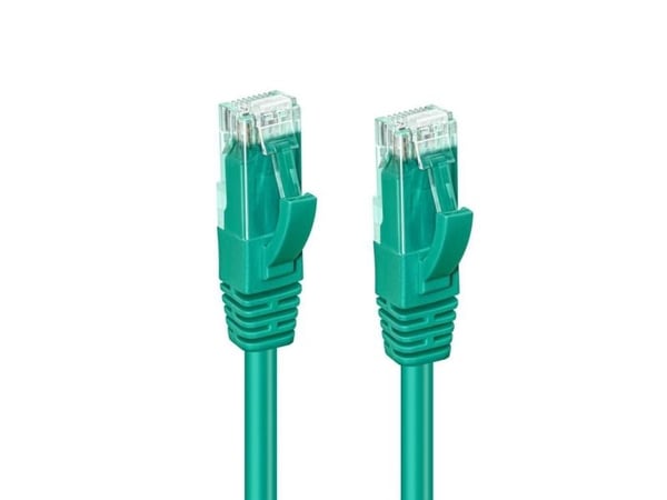 MicroConnect - Koblingskabel - RJ-45 (hann) til RJ-45 (hann) - 15 cm - UTP - CAT 6a - halogenfri, uten hindringer - grønn