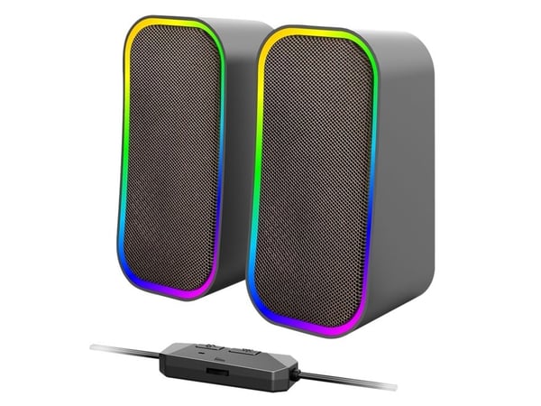SPEEDLINK Token RGB - Høyttalere - for PC - 2.0-kanal - trådløs - Bluetooth - 3 watt - 6 watt (Total) - 2" - svart