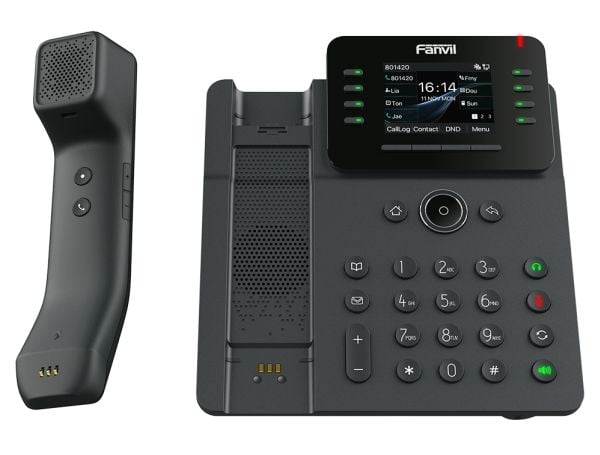 Fanvil V62 Pro, IP-telefon, Sort, Trådløst håndsett, Bord/Vegg, SIP-info, 12 linjer