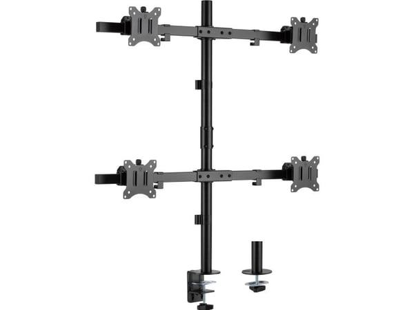 InLine 23108H, Klemme/malje, 43,2 cm (17"), 81,3 cm (32"), 100 x 100 mm, Høydejustering, Svart