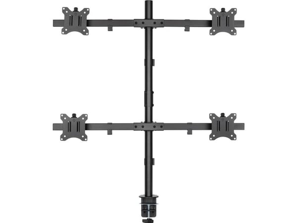 InLine 23108H, Klemme/malje, 43,2 cm (17"), 81,3 cm (32"), 100 x 100 mm, Høydejustering, Svart