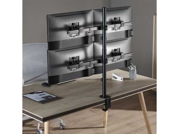 InLine 23108H, Klemme/malje, 43,2 cm (17"), 81,3 cm (32"), 100 x 100 mm, Høydejustering, Svart