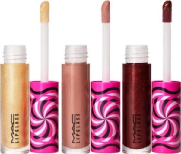 MAC Tiny Tricks-sett (Lipglass, Lip Gloss, Optical Delusion 2,4 g + Lipglass, Lip Gloss, Tiktalk of the Town 2,4 g + Lipglass, Lip Gloss, Gilty of ...