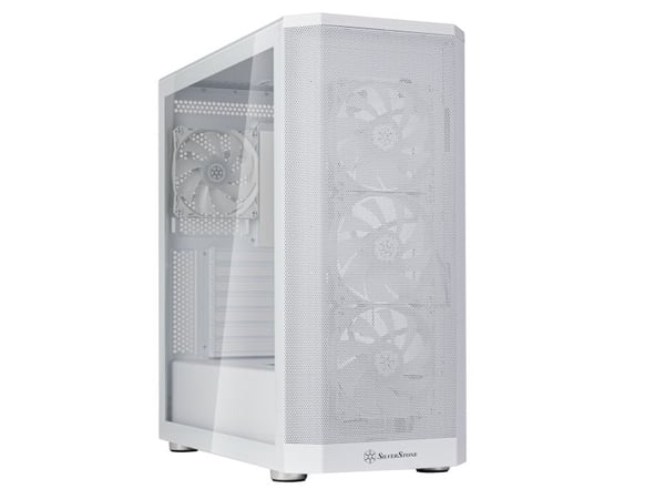 Silverstone FARA 514X, Midi Tower, PC, Vit, ATX, micro ATX, Mini-ITX, Plast, Stål, Spela