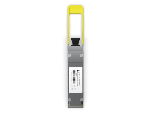 Ubiquiti UniFi - QSFP28-sender-/mottakerenhet - 100GbE - 100GBase-PSM4 - MPO-12/APC-enkeltmodus - opp til 2 km - 1310 (TX) / 1310 (RX) nm