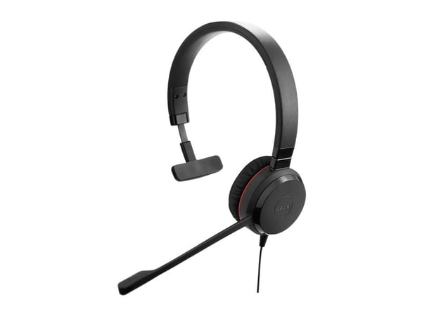 Jabra Evolve 20SE UC mono - Hodesett - on-ear - kablet - USB-C, USB-A - lydisolerende - Certified for Microsoft Teams