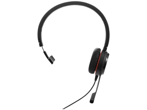 Jabra Evolve 20SE UC mono - Hodesett - on-ear - kablet - USB-C, USB-A - lydisolerende - Alcatel-Lucent Certified, Avaya Certified, Certified for Mi...