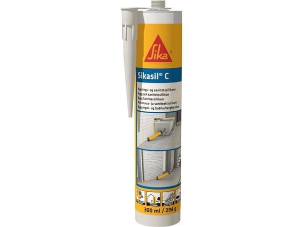 Silikonitiiviste Sikasil-C 300ml kirkas