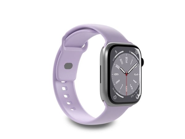 PURO ICON - Elastinen hihna Apple Watch 42/44/45/49 mm:lle (S/M & M/L) (Tech Lavender)
