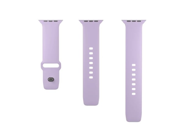PURO ICON - Elastinen hihna Apple Watch 42/44/45/49 mm:lle (S/M & M/L) (Tech Lavender)