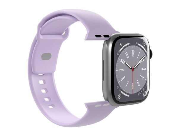 PURO ICON - Elastinen hihna Apple Watch 42/44/45/49 mm:lle (S/M & M/L) (Tech Lavender)