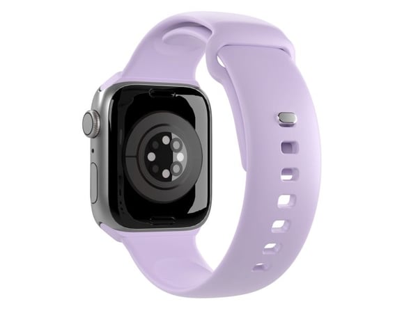 PURO ICON - Elastinen hihna Apple Watch 42/44/45/49 mm:lle (S/M & M/L) (Tech Lavender)