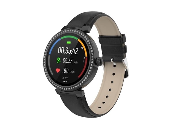 DENVER SWC-342 - Smart klocka med rem - display 1.2" - Bluetooth - svart