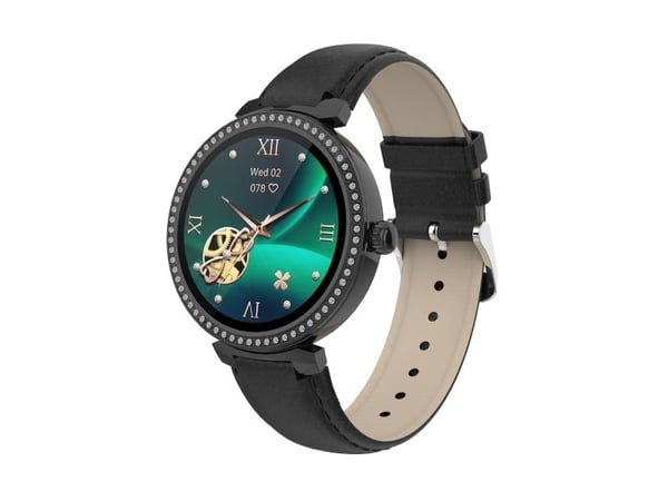 DENVER SWC-342 - Smart klocka med rem - display 1.2" - Bluetooth - svart