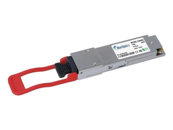 BlueOptics QSFP28-100G-ER4-PC-BO, Fiber optisk, 100000 Mbit/s, LC, 40000 m, 100GBASE, Sølv