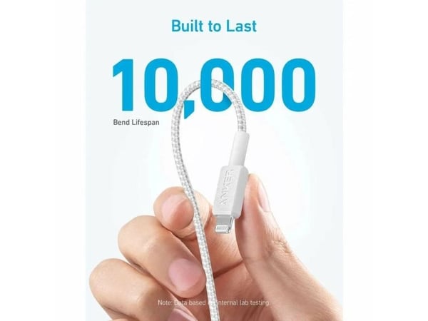 Anker 322, 0,9 m, Lightning, USB C, urosliitin, urosliitin, musta