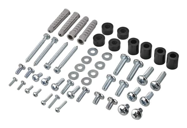 Hama 00220878, 165,1 cm (65"), 200 x 200 mm, 400 x 400 mm, 0 - -25°, Stål, Svart
