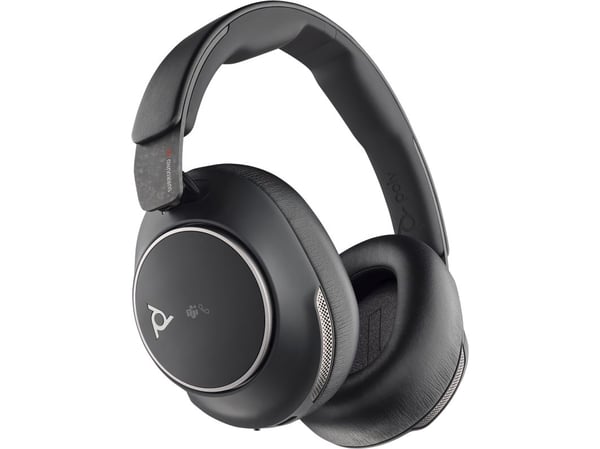 HP Poly Voyager Surround 80 UC Microsoft Teams-sertifisert USB-C-hodesett + USB-C/A-adapter, Trådløs, Musikk/hver dag, 275 g, Hodesett, Svart