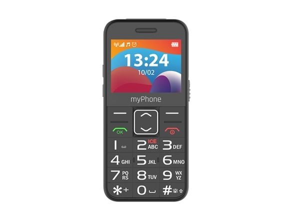 myPhone HALO 3 LTE, Simpukka, Kaksois-SIM, 5,87 cm (2.31"), 0,3 MP, 1400 mAh, musta