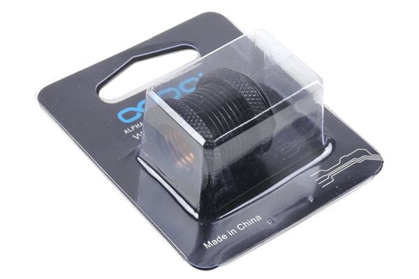 Alphacool 17069, mässing, Krom, Svart, Soft tubing (PVC, Silikon, Neoprene), 31 mm, 24 mm, 46 g