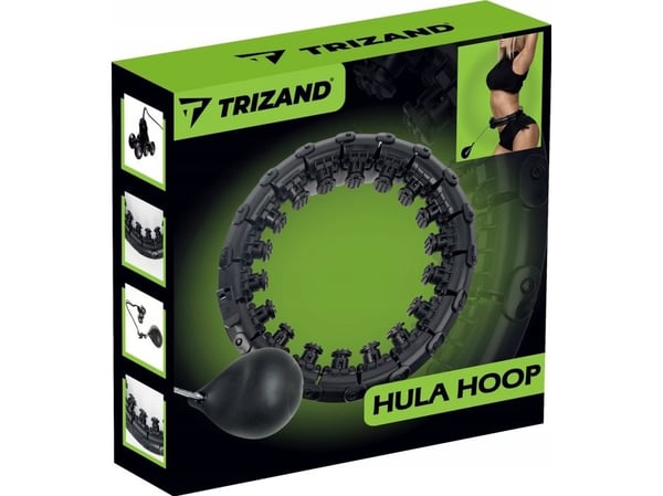 Hula hoop med massasje + vekt Trizand 25208
