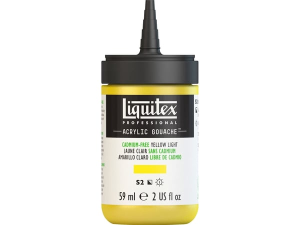 LQX akrylgouache 59 ml cad-free gul lys 889