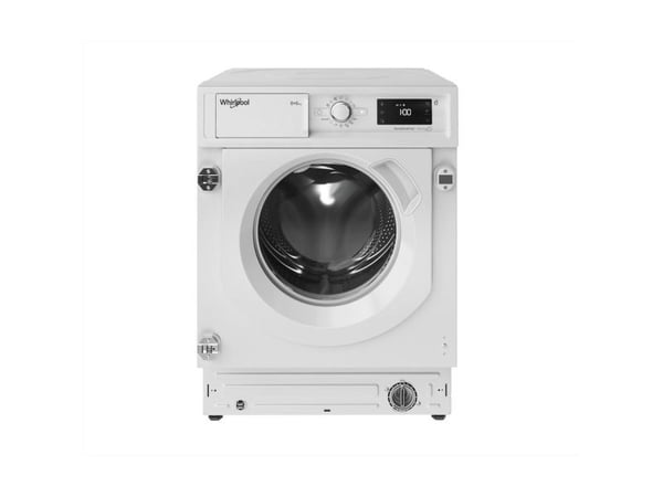 Whirlpool FreshCare BI WDWG 861485 EU, frontlastende, innebygd, hvit, venstre, hvit, knapper, sving