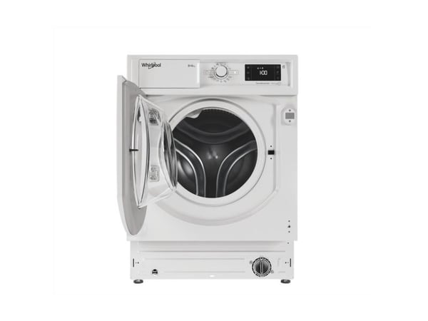 Whirlpool FreshCare BI WDWG 861485 EU, frontlastende, innebygd, hvit, venstre, hvit, knapper, sving