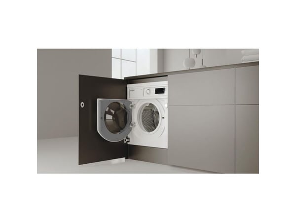 Whirlpool FreshCare BI WDWG 861485 EU, frontlastende, innebygd, hvit, venstre, hvit, knapper, sving