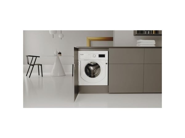 Whirlpool FreshCare BI WDWG 861485 EU, frontlastende, innebygd, hvit, venstre, hvit, knapper, sving