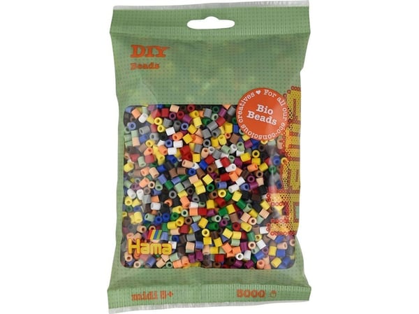 Hama BIO midi helmiä 3000kpl mix 199 (15 väriä)